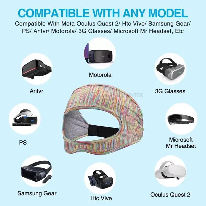 Pour lunettes VR Meta Quest 2 & Quest 3 : Masque oculaire ajustable