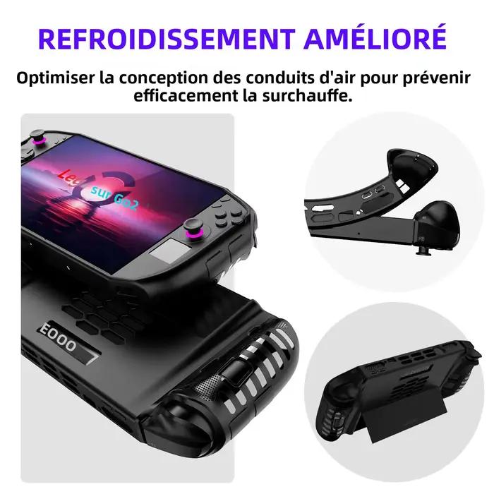 Kit d'accessoires 3 en 1 pour Lenovo Legion Go 2 coque de protection verre trempé écran sac de transport dur et doublure intérieure douce pour gamer voyage occaions spéciales