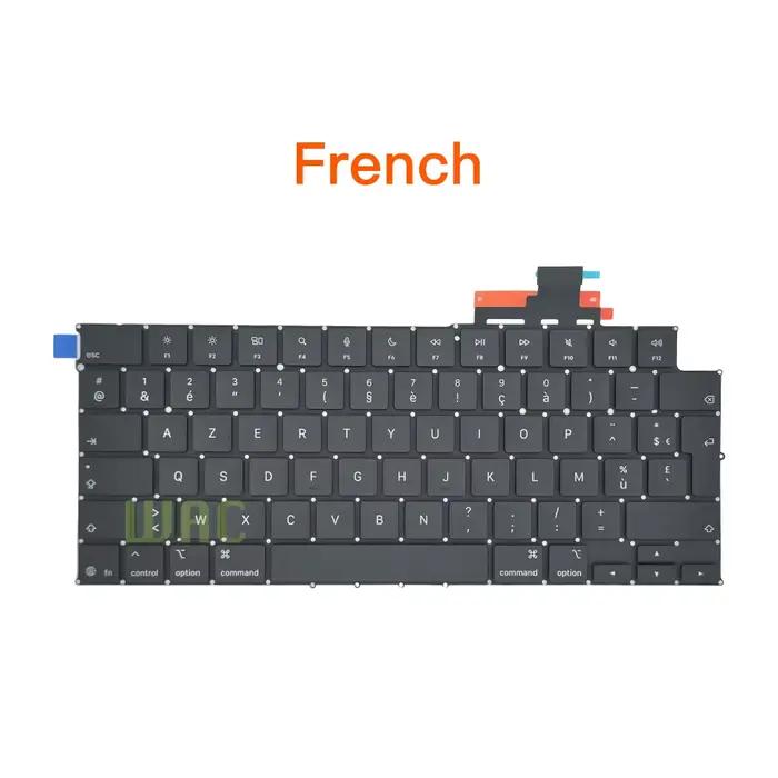 Nouveau clavier M4 A3240 A3241 pour MacBook Air 13" 15" US UK Anglais Français Russe Espagnol Italien Portugais Disposition UE Année 2025