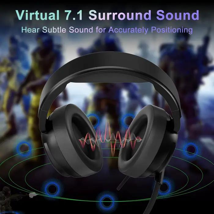 Jeecoo-Casque de jeu USB V20U