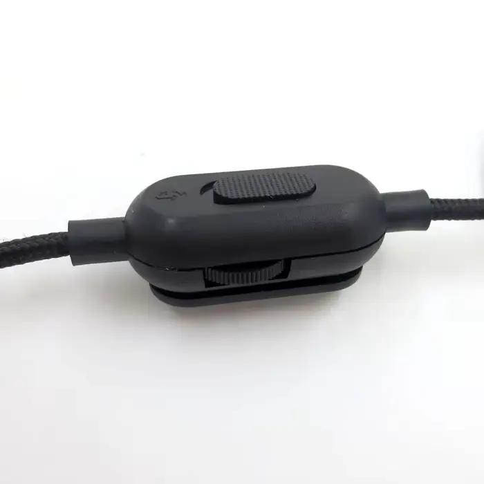 Câble de casque de jeu tissé