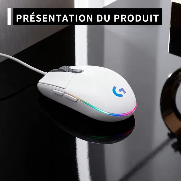 Souris de jeu filaire USB Logitech G102/G203