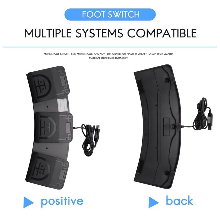 Clé de commande de commutateur au pied USB pour ordinateur personnalisable pour musiciens formateurs et joueurs occasions spéciales