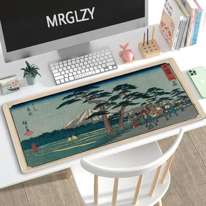 AngiWaves-Grand tapis de souris de style japonais