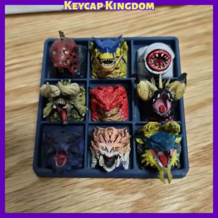 Capuchons de touches personnalisés en résine Dragon Monster Hunter pour clavier mécanique