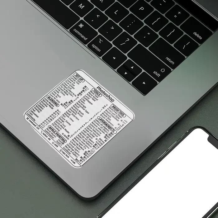 Pour Windows PC ordinateur portable Macbook référence clavier raccourci autocollant Transparent bureau auto-adhésif