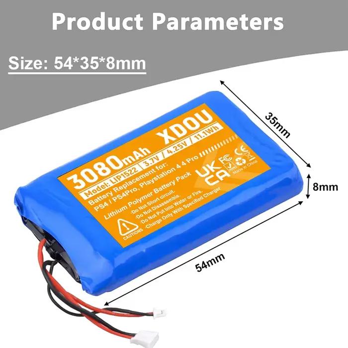 Batterie de contrôleur PS4 pour Sony PlayStation 4 DualShock4 V1 V2 KCR1410 LIP1522 CUH-ZCT2 CUH-ZCT1E