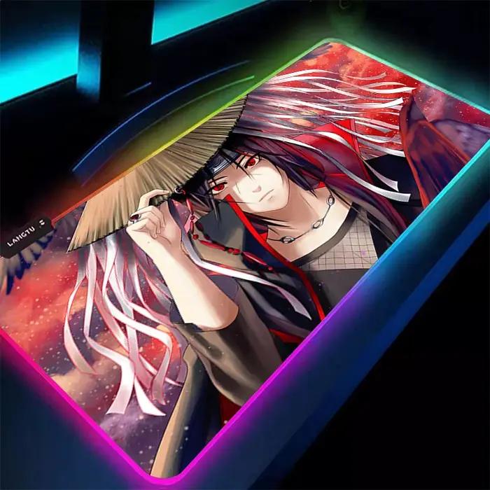 Tapis de souris RGB 90x40cm Naruto Itachi Uchiha