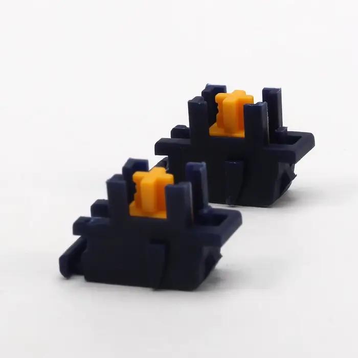 Stabilisateur monté sur plaque bleu nuit pour claviers mécaniques - Fil d'acier
