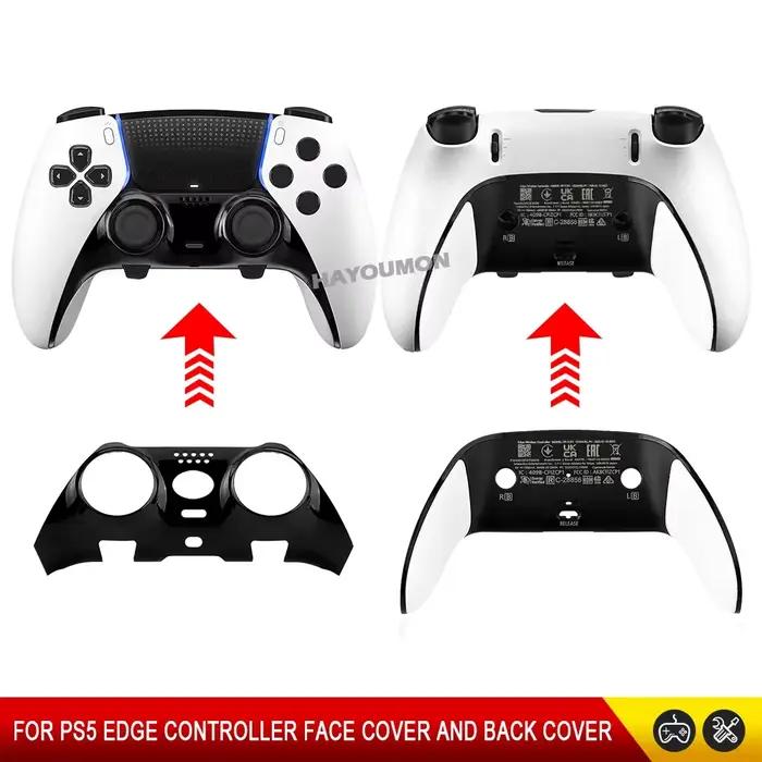 Coque décorative supérieure et inférieure 2 en 1 pour manette sans fil PS5 Edge