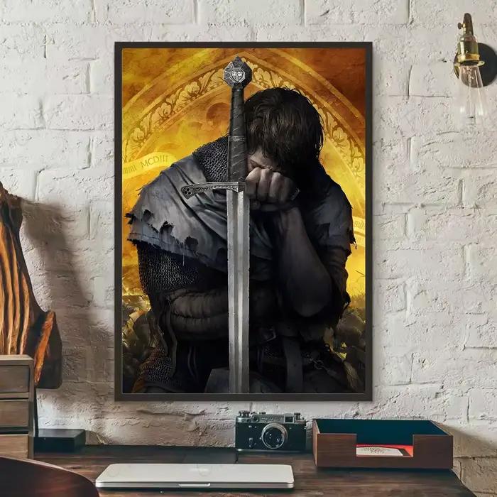 Jeu Kingdom Come Deliverance 2 affiche HD art collant mur étanche maison salon chambre bar décoration esthétique