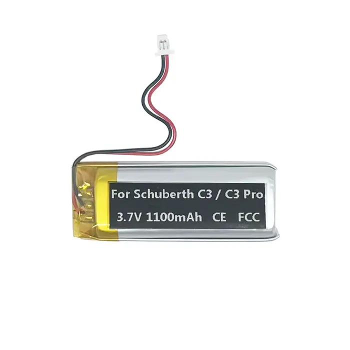 Batterie de remplacement originale 1100mAh BAT00002 BAT00004 WW452050-2P pour casque Schuberth C3 Pro C3Pro
