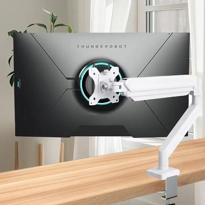 Support de Moniteur BEISHI Bras Réglable pour Bureau à Domicile Blanc Noir 13-32 Pouces Occasions Spéciales