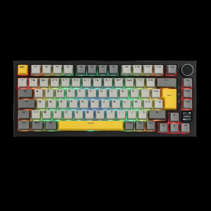 FR Layout EPOMAKER X AJAZZ AK820 PRO 75% AZERTY Français Gasket Wired/Bluetooth/2