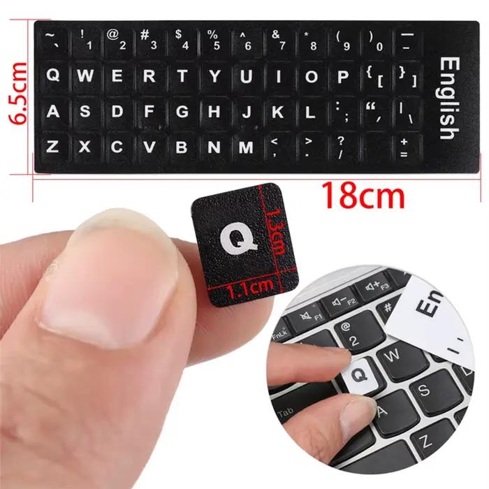 Autocollant de remplacement de lettres de clavier