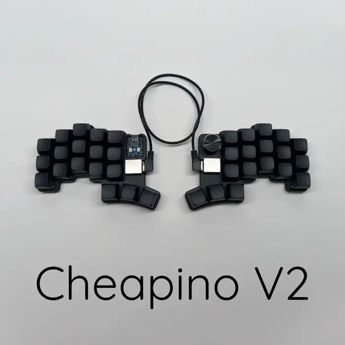 Cheapino V2 clavier fendu filaire flacon d'échange à chaud