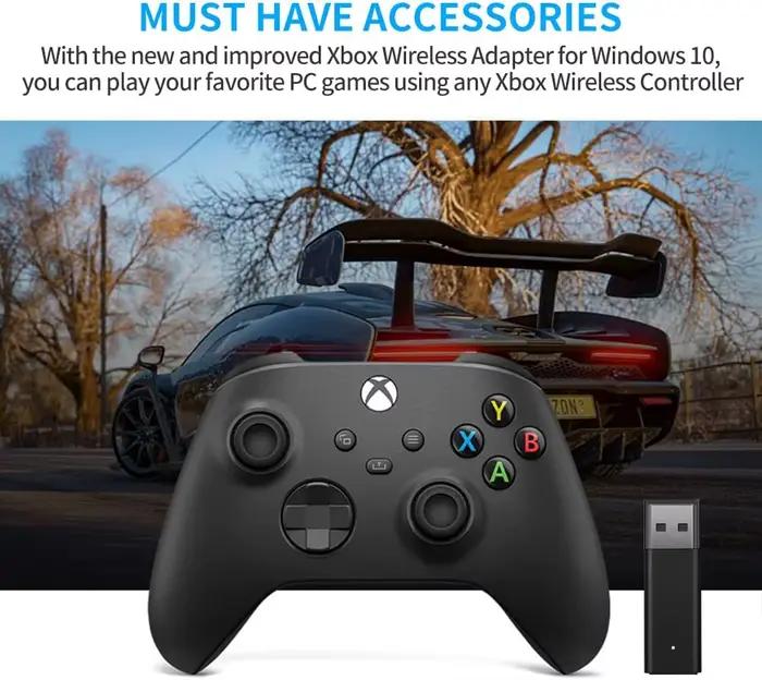 Adaptateur sans fil ONE S compatible avec Xbox One /S/X/Elite/ contrôleur pour Windows 10/8/7