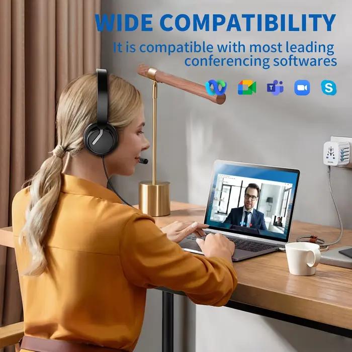 AWATRUE EH10 casque USB pour ordinateur portable