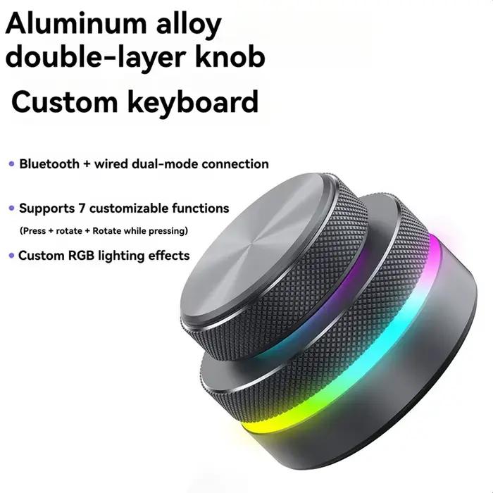 Clavier à double bouton avec lumières rvb