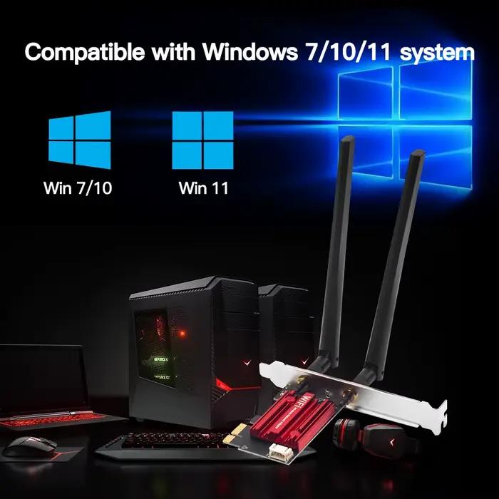 Adaptateur sans fil Wi-Fi 5 PCI-E