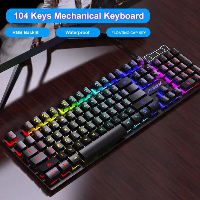 104 touches mécanique sensation clavier filaire