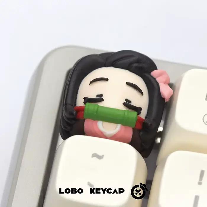 Clavier mécanique Demon Slayer : Keycaps créatifs