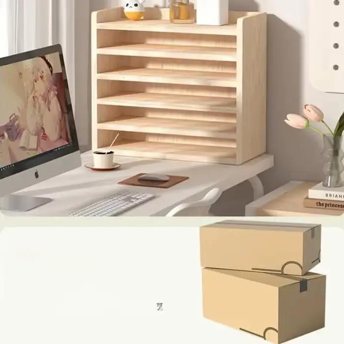 Organisateur de clavier en bois - Rangement anti-poussière pour fournitures de bureau et claviers mécaniques
