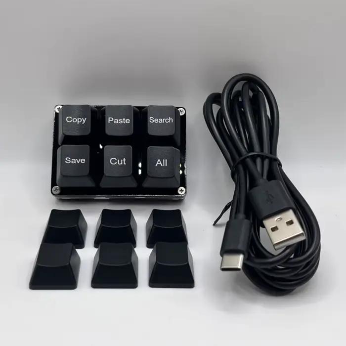 6 touches copier coller recherche sauvegarde clavier OSU à une main