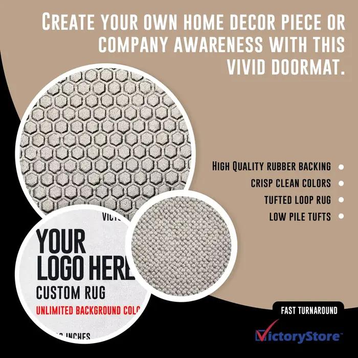 Tapis personnalisé avec logo imprimé