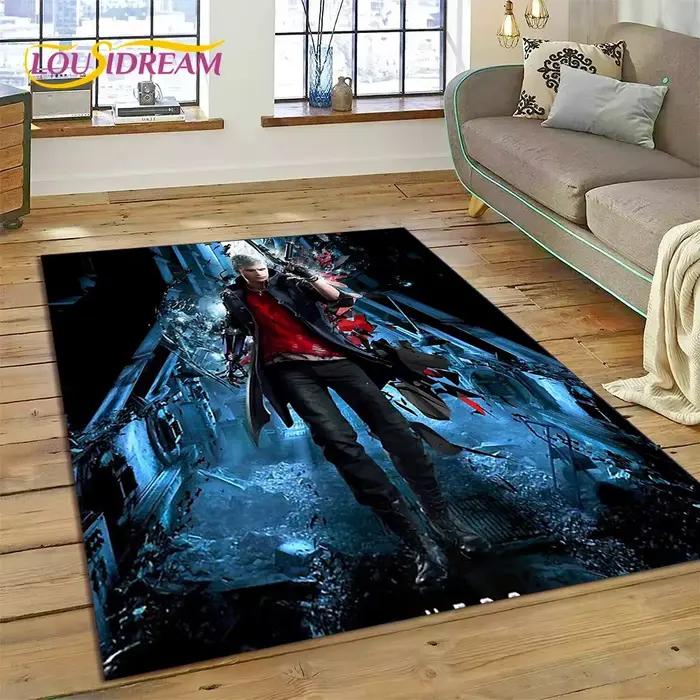 DMC Game 3D D-SAFMay Cry Cartoon Lea Tapis pour Salon