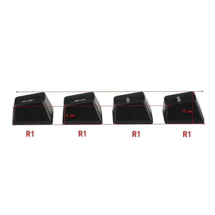 2025 nouveau jeu de capuchons de touches Emo mignon WASD flèche large capuchon de clé d'éclairage pour clavier mécanique Compatible avec MX Switch
