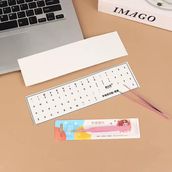 Autocollant de clavier de Film détachable de langue Alphabet anglais