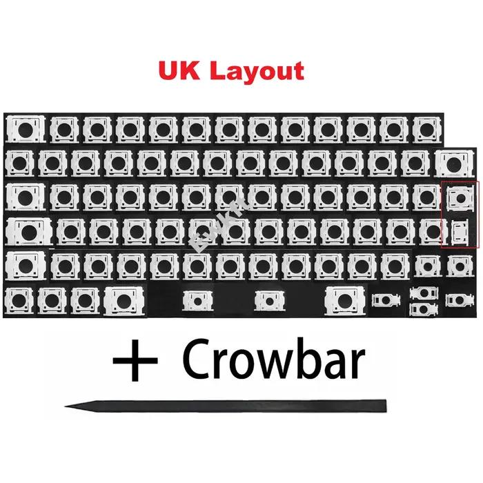 Nouvel ensemble de touches de clavier US/UK