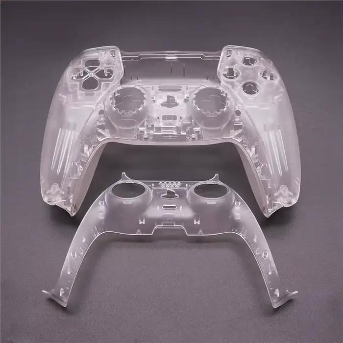 Ensemble complet de coque transparente pour manette PS5 personnalisée avec boutons