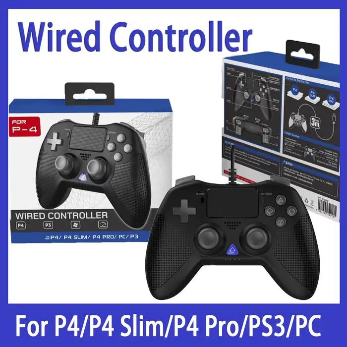 Contrôleur de jeu filaire PG-P4018 pour PS4/PS4 Slim/PS4 Pro/PS3/PC