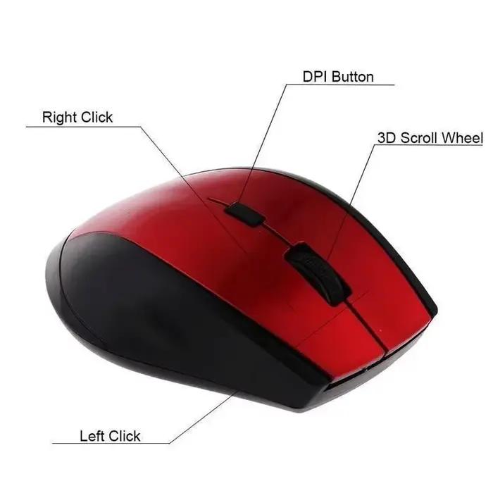 Souris de jeu sans fil 2.4Ghz