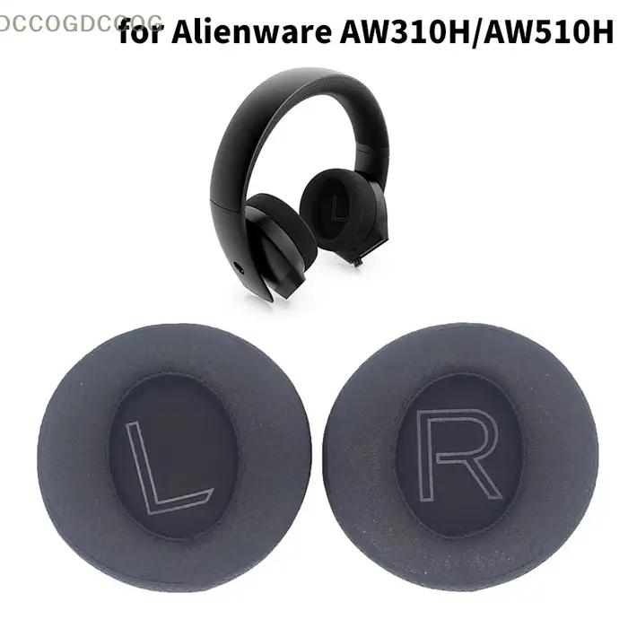 Oreillettes de remplacement pour Alienware AW310H/AW510H ; Housse d'oreille en éponge confortable et rafraîchissante pour casques d'écoute