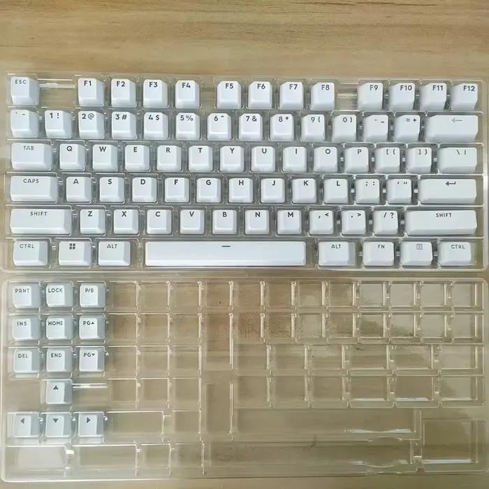 Capuchon de touche de remplacement blanc pour clavier mécanique sans fil Logitech G715/G713/G PRO X