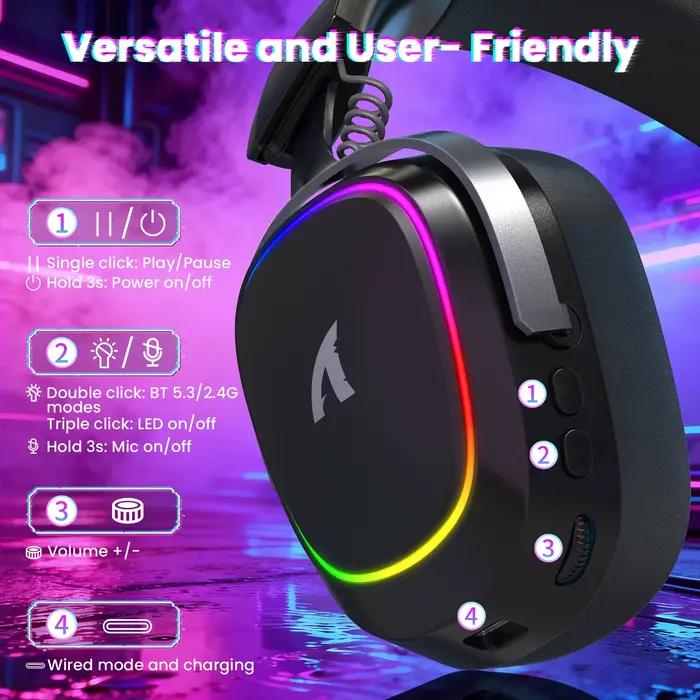 Casque de jeu sans fil ATTACK SHARK G800