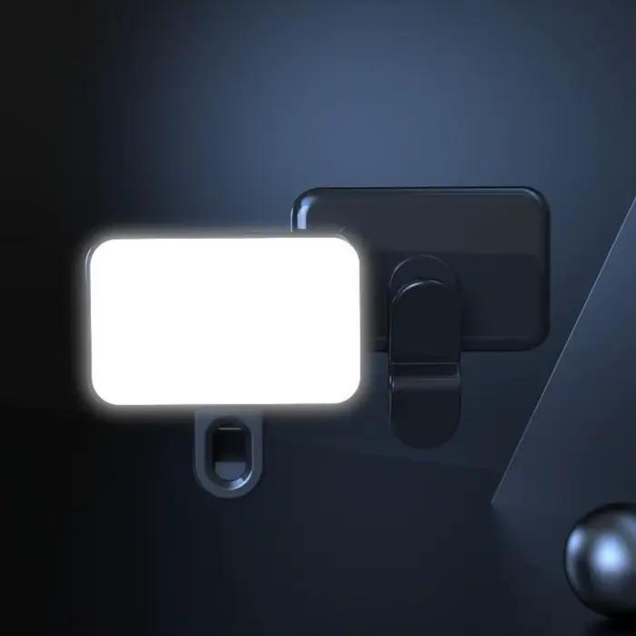 Lampe de poche à LED pour selfie, pour iPhone, Samsung, IPad, téléphone portable, ordinateur portable, clip flash, remplissage vidéo, photo, anneau lumineux, photographie