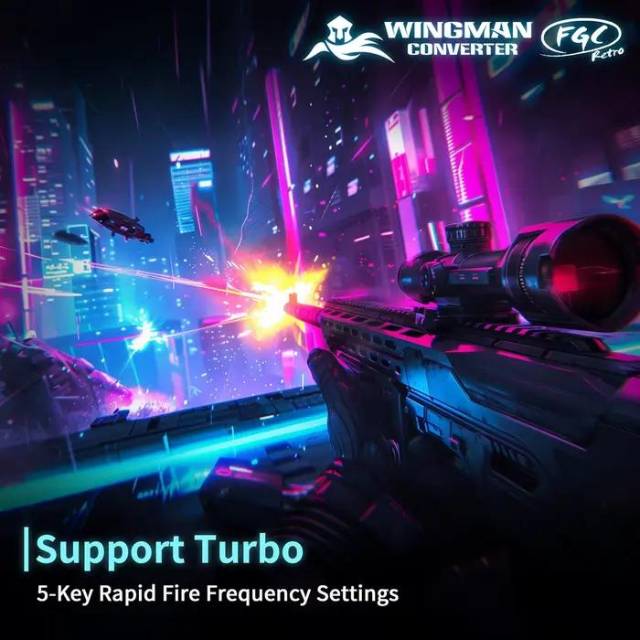 Contrôleur Brook Wingman FGC rétro PS 1/PS 2 pour PS 5/PS 4/PC Compatible avec les tapis de danse bâtons d'arcade contrôleurs de jeu de rythme