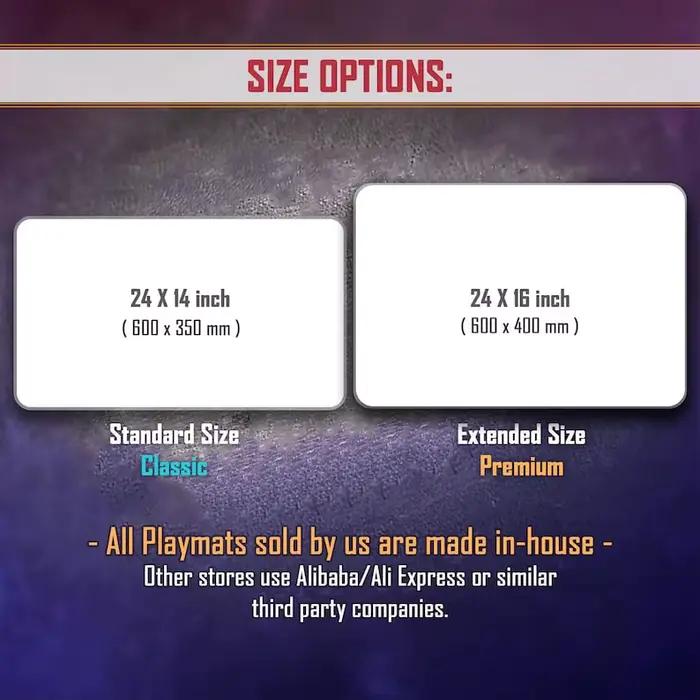 Tapis de jeu la paix n'a jamais une Option parodie Fan Art 24 × 14 pouces jeu drôle accessoire de jeu de cartes