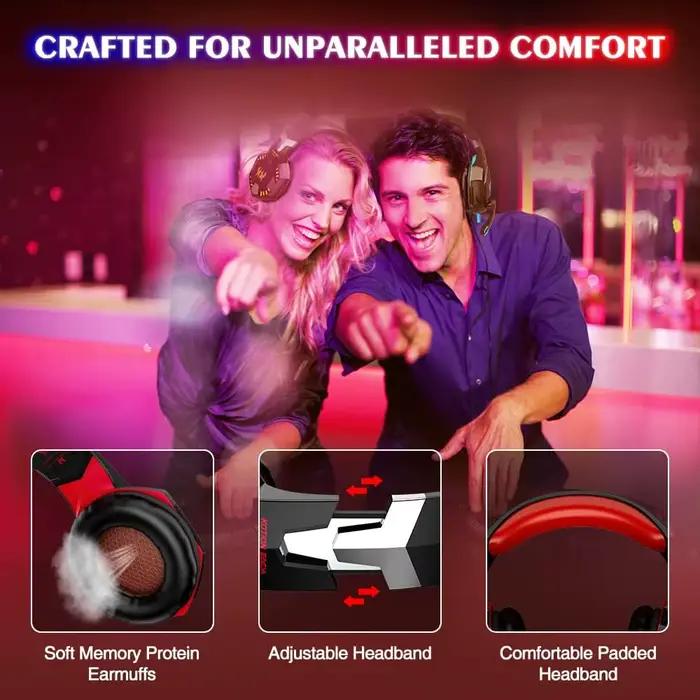 Écouteurs de jeu ass Surround avec Microphone antibruit