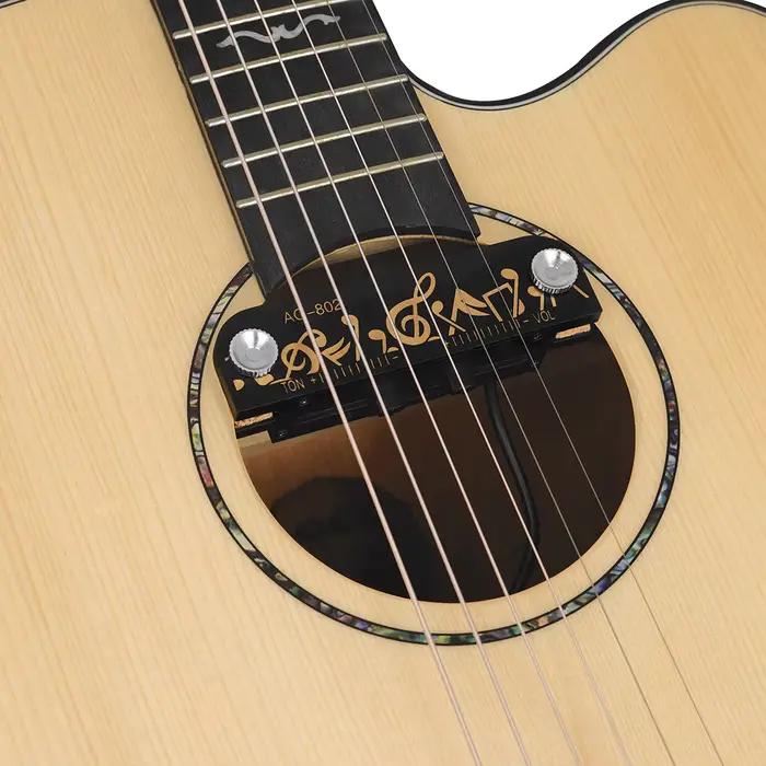 JEHQ Acoustic Soundhole 514-ups Intégré Actif 514-up Visible Haute et Basse Tension Réglage Acoustique