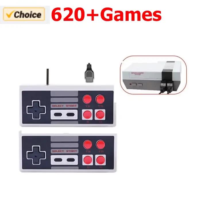 Manette de jeu à 4 boutons pour consoles de jeux vidéo rétro 8 bits