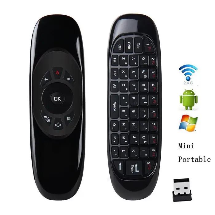 Fly Air Mouse 2.4G Mini clavier sans fil télécommande Rechargeable pour ordinateur portable Android TV Box PC projecteur boîte de jeu à distance