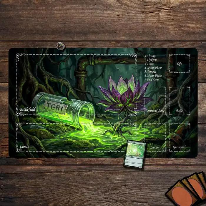 Tapis de jeu Magic The Gathering (MTG) Lotus Violet Hautement Toxique