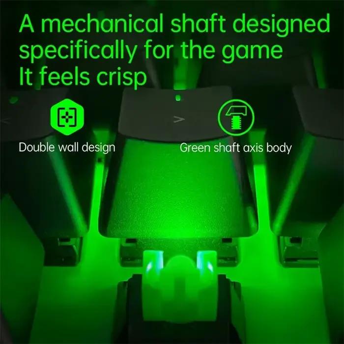 Razer-Clavier de jeu mécanique à commutateurs verts et souris DeathAdder