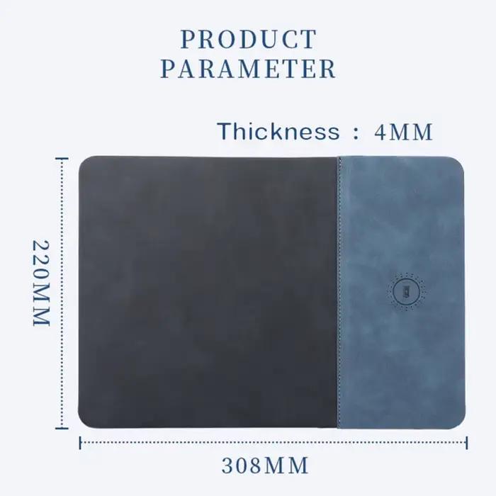 Tapis de souris avec chargeur rapide sans fil pour téléphone