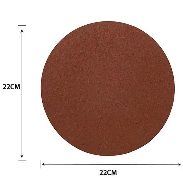 Tapis de souris en cuir double face au design simple